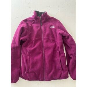 The North Face Girls Large 12/16 Zip Up Fleece Jacket Purple